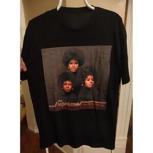 The Supremes - rock tee - L - 1970s anthology T-shirt - EUC